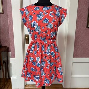 New Look Red Floral Casual Dress